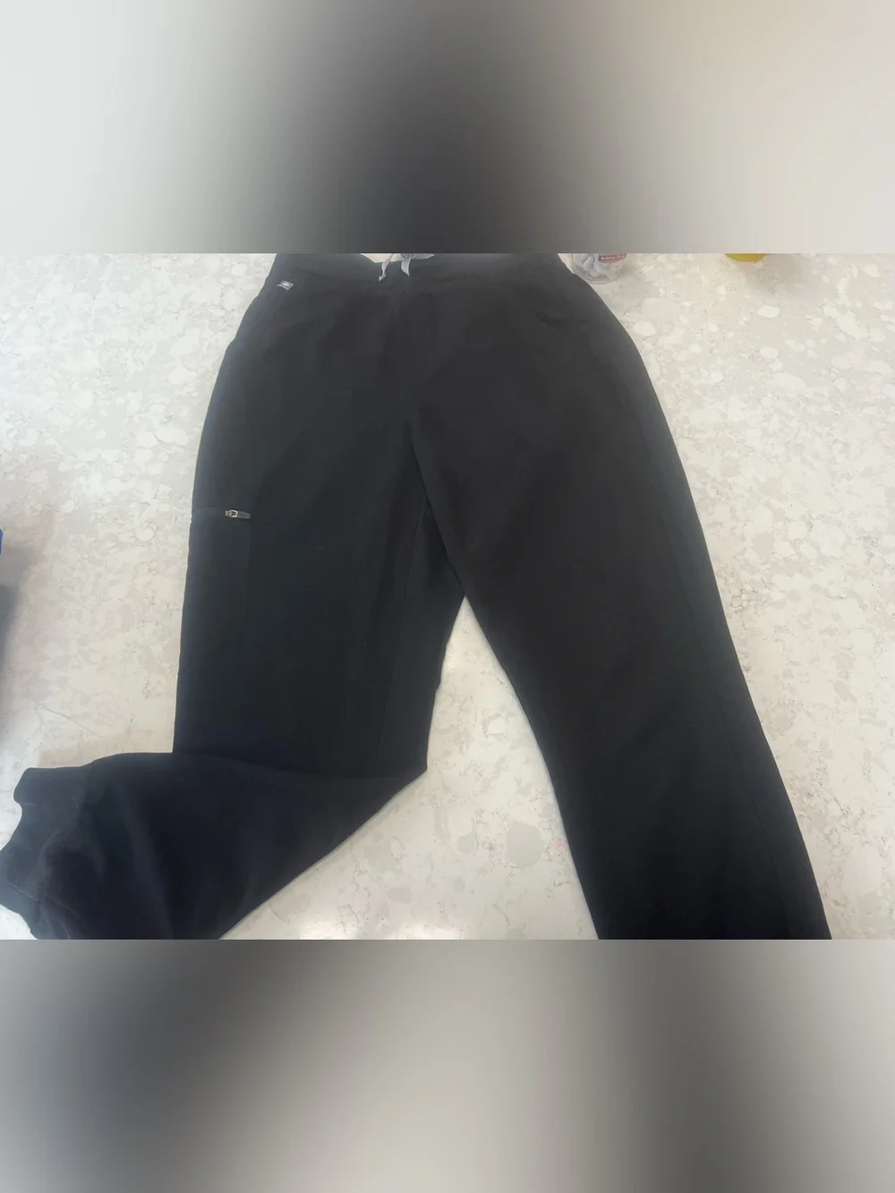 Figs Black Drawstring Jogger Pants